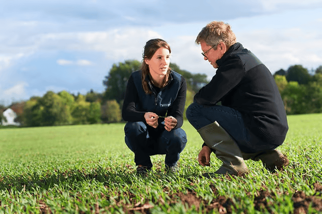 Zwei Syngenta Berater im Feld