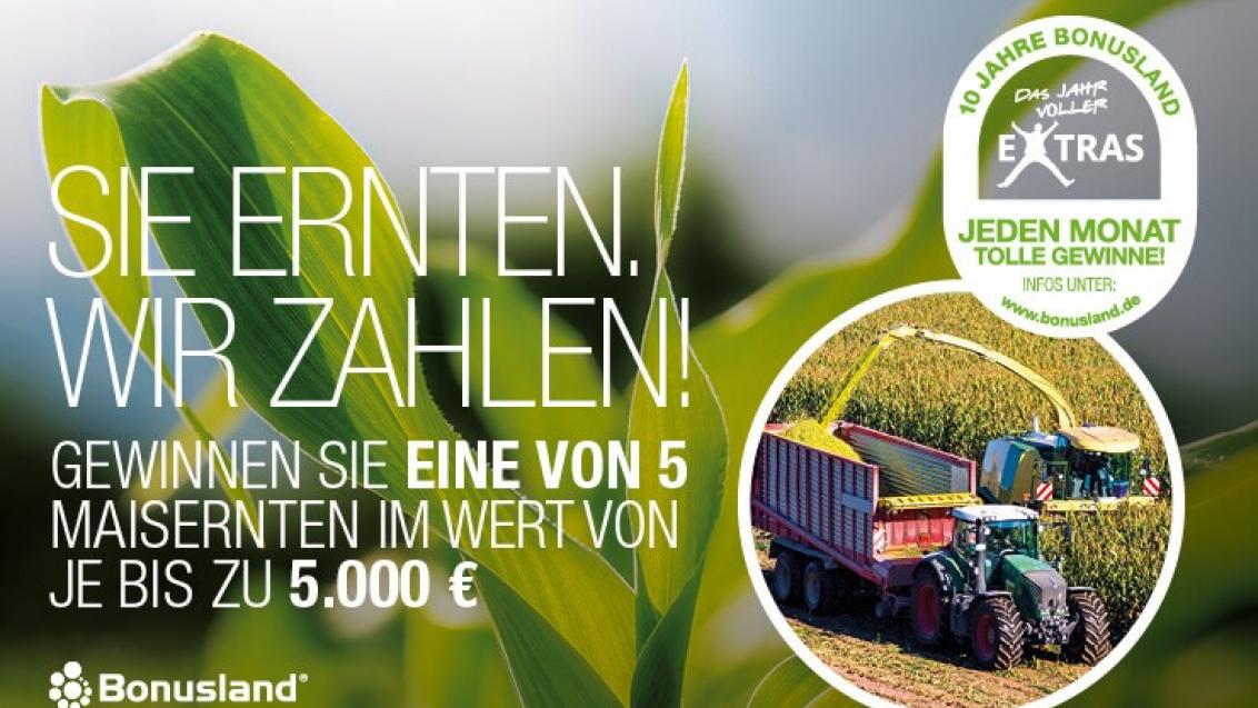 Sie ernten. Wir zahlen!