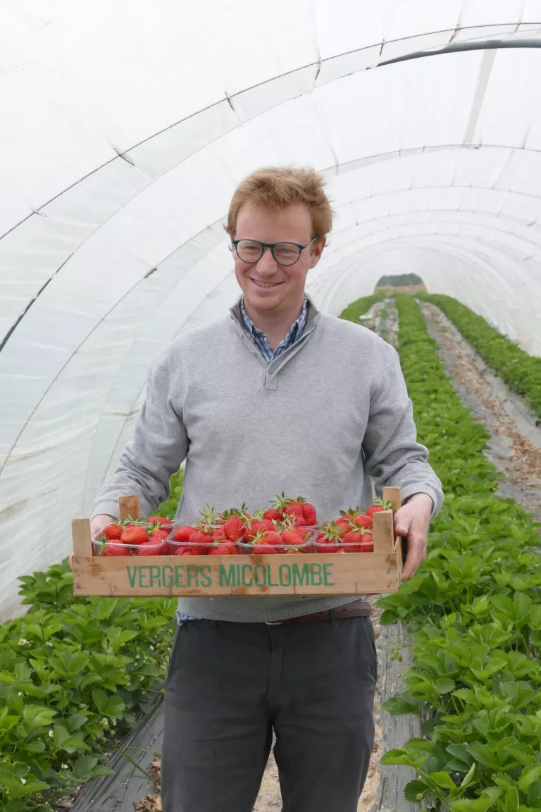 Christophe has early memories of strawberry picking with his father