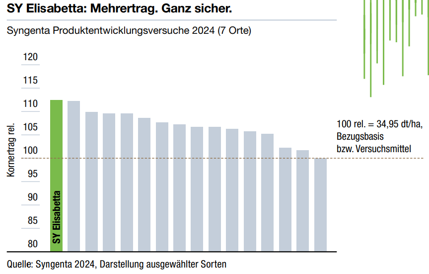 SY Elisabetta: Mehrertrag - Ganz sicher