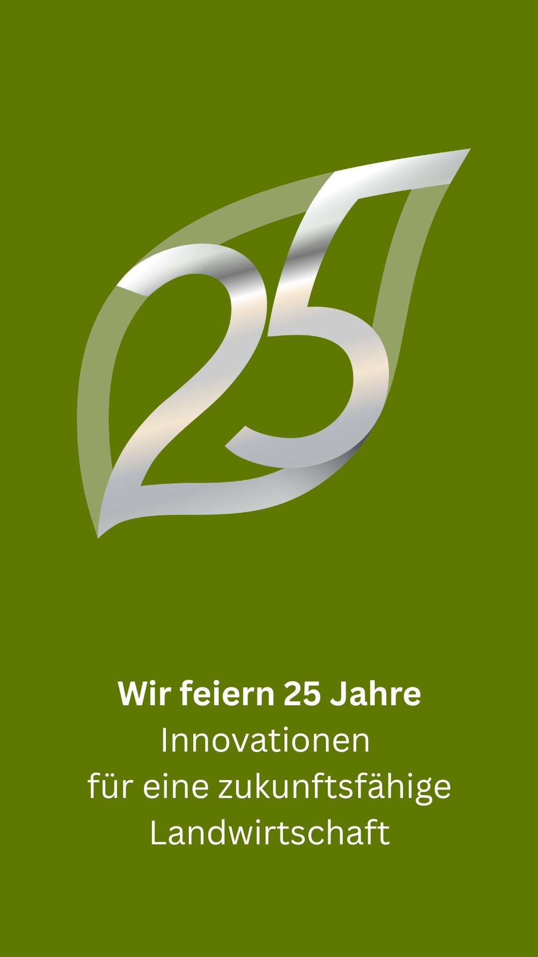 Banner in der Farbe Plant Green zum 25. Jubiläum von Syngenta